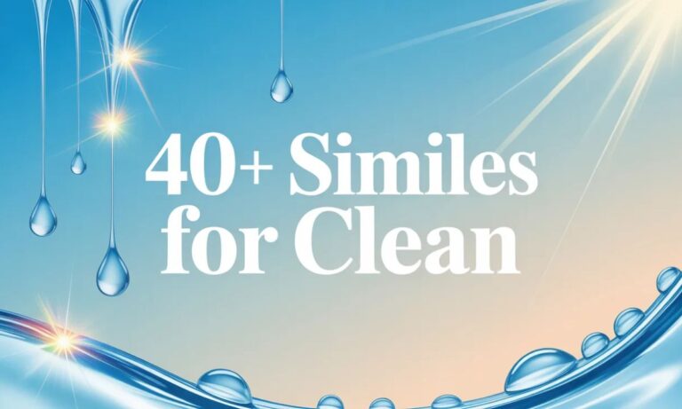 Similes for Clean