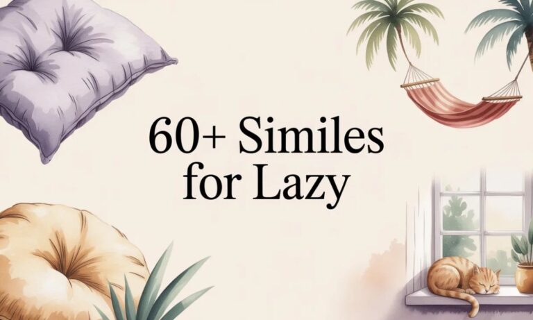 Similes for Lazy