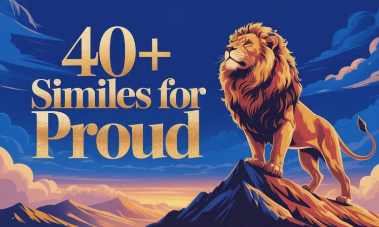 Similes for Proud