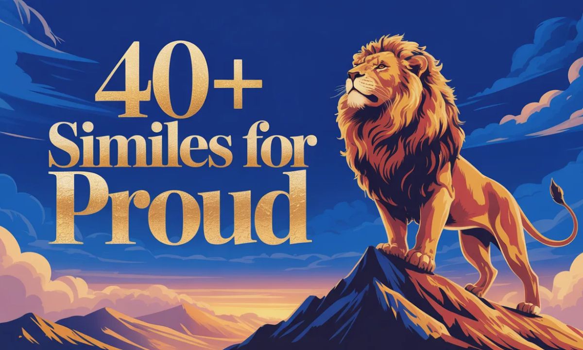 Similes for Proud