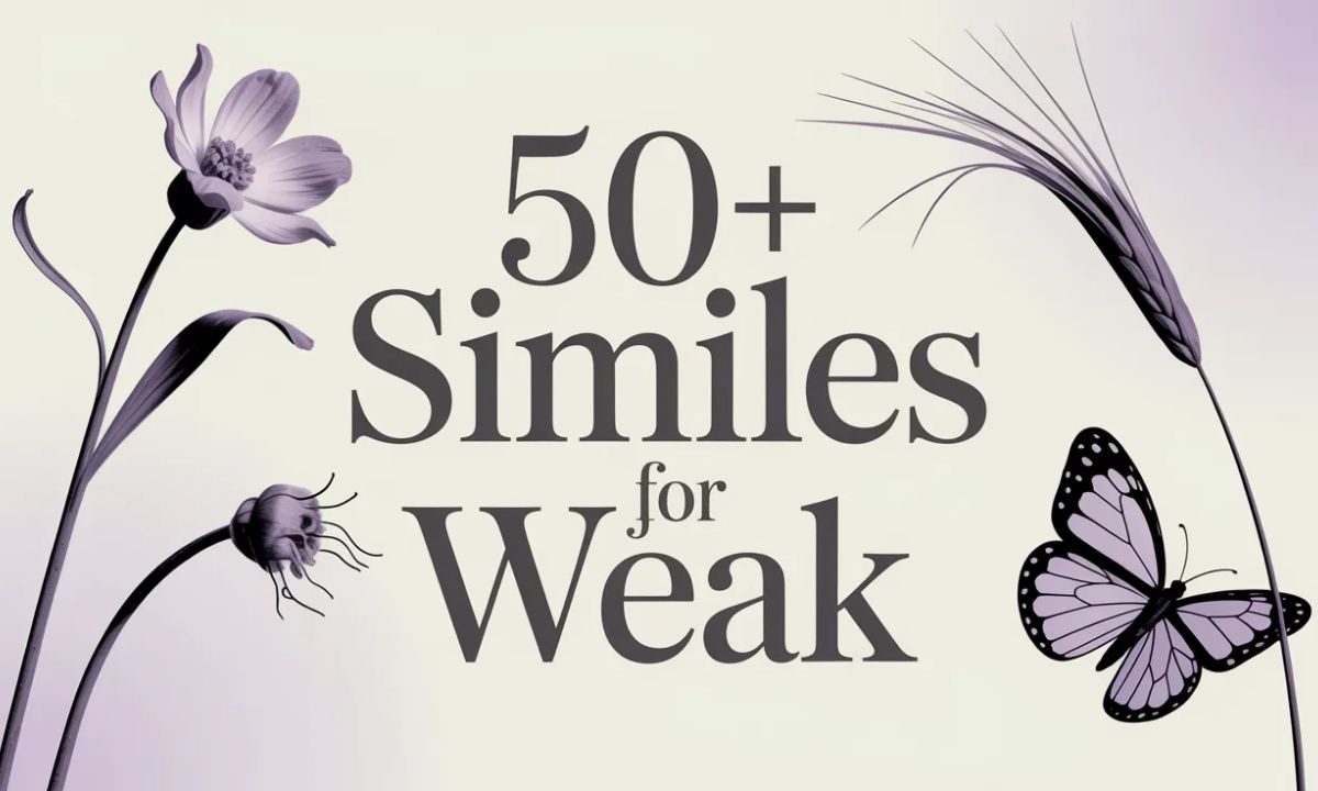 50+ Similes for Weak
